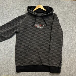 Vans x Baker Hoodie Skater Sweatshirt Men's Size Large Gray Black